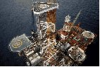Plateforme pétrolière en mer du nord